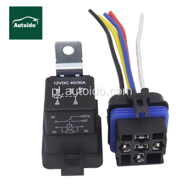 Przekaźnik samochodowy 12V/24V40A 4pin 5 pin